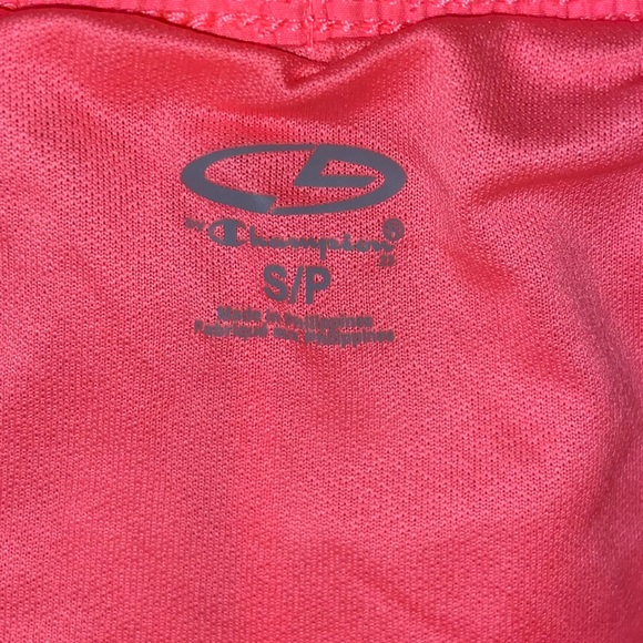 Neon pink Champion outdoor fitness stretch waistband shorts y2k athletic bottoms - Picture 7 of 9
